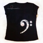 CAMISETA MUSICAL CLAVE FA